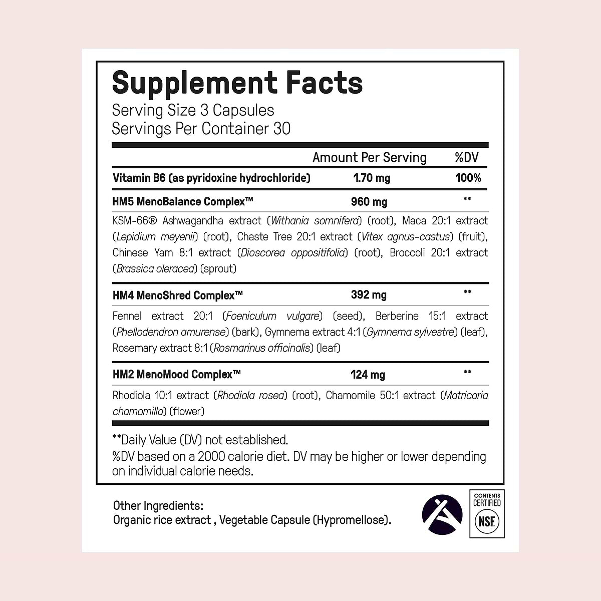 Happy Mammoth Hormone Harmony Natural Hormonal Support for Women 90 Capsules