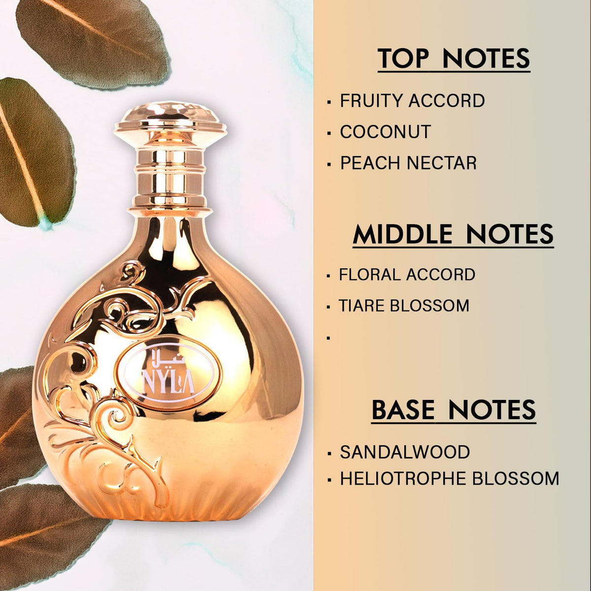Arabiyat Prestige Nyla Eau De Parfum - Luxurious Gourmand Scent for Women or men, 2.7 fl oz.
