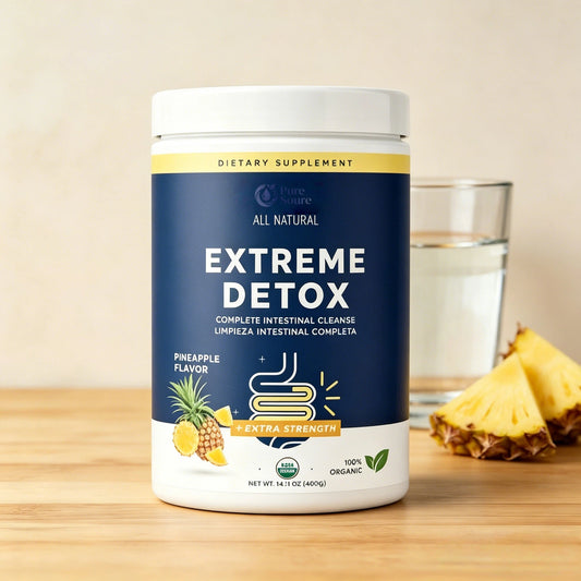 Pineapple Extreme Detox Powder Supports Sleep Balance, Deep Detox & Skin Radiance | All-Natural Cleanse Supplement