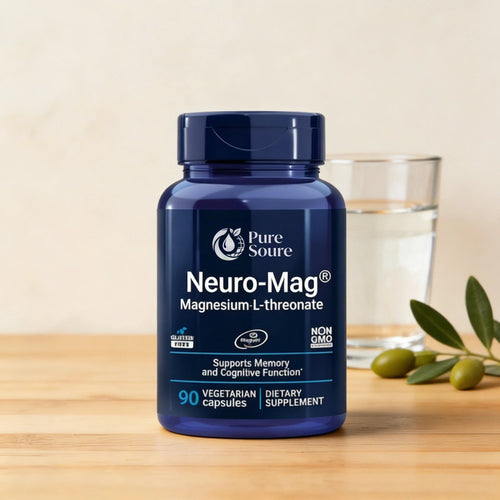Neuro-Mag Magnesium L-Threonate, Memory Health, Quick Thinking, Cognitive Health Support, Vegetarian, Non-GMO, 90 Vegetarian Capsules (144 mg from 2000 mg Magtein magnesium L-threonate