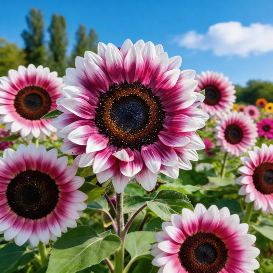 Rare Strawberry Pink Sunflower Seeds - Non-GMO  Variety for Your Unique Garden
