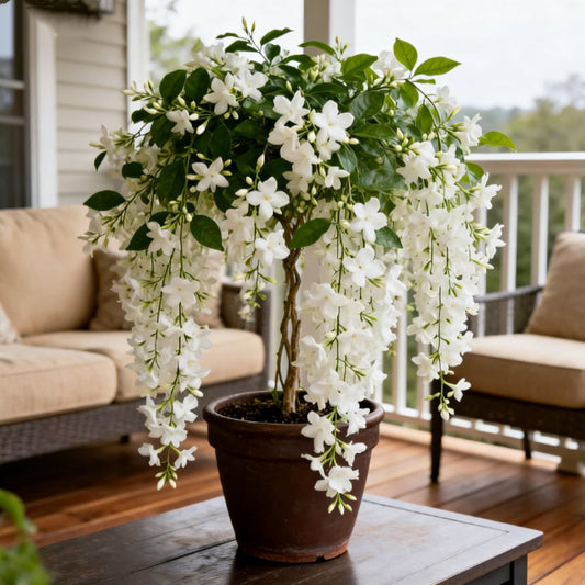 For 50 Non-GMO Climbing Silver Jasmine Seeds - Aromatic Evergreen, Ideal Decor Choice for Garden & Balcony Fragrant