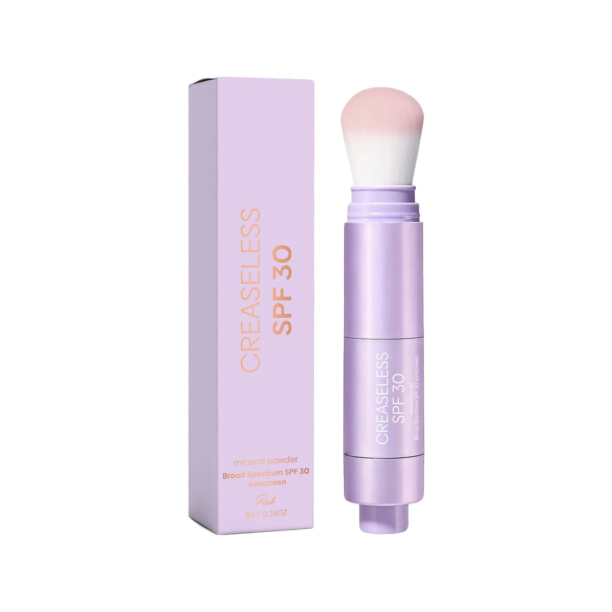 creaseless SPF 30 mineral powder – Brush On Sunscreen for Face, Body & Hairline, Sweat-Resistant 16HR Setting Powder