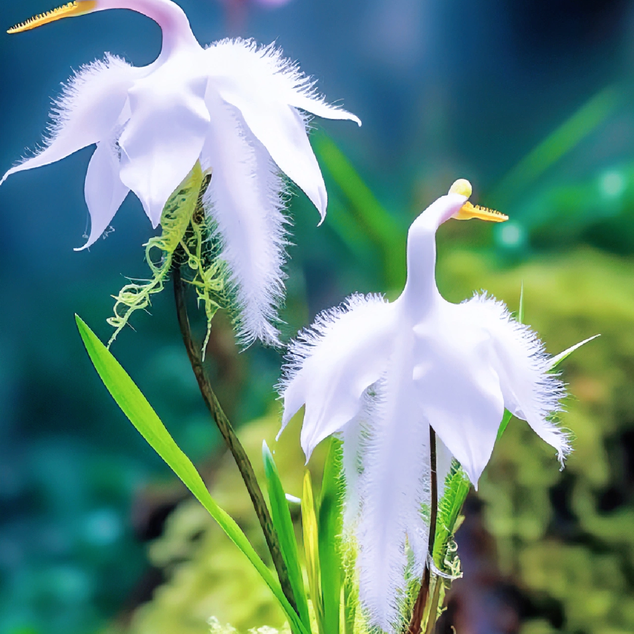 White Egret Orchid (Habenaria Radiata) pigeon Flower Seeds