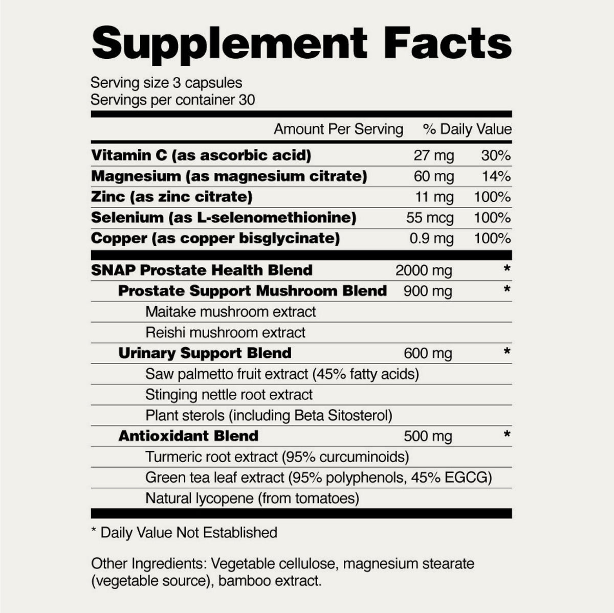 Supplements Extra Strength Prostate & Bladder Health Support, Dietary Supplements