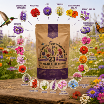 23 Wildflower Seeds Annual & Perennial Mix