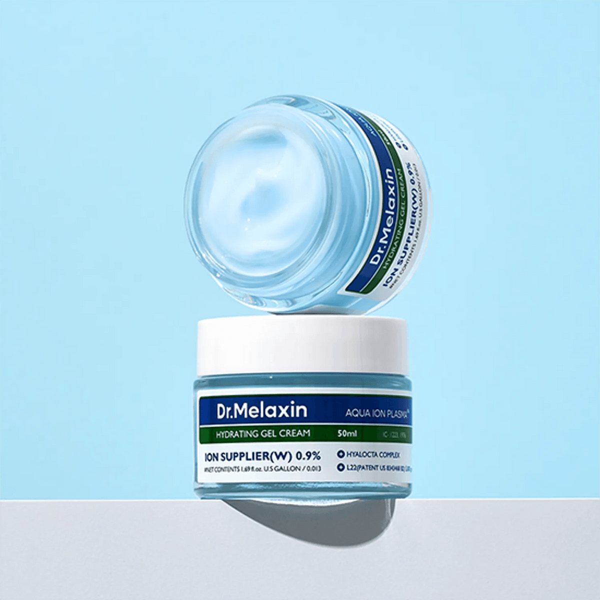 Aqua Ion Plasma Hydrating Gel Cream for Dry & Sensitive Skin, Facial Moisturizing, Korean Skincare 50ml, 1.69 fl.oz