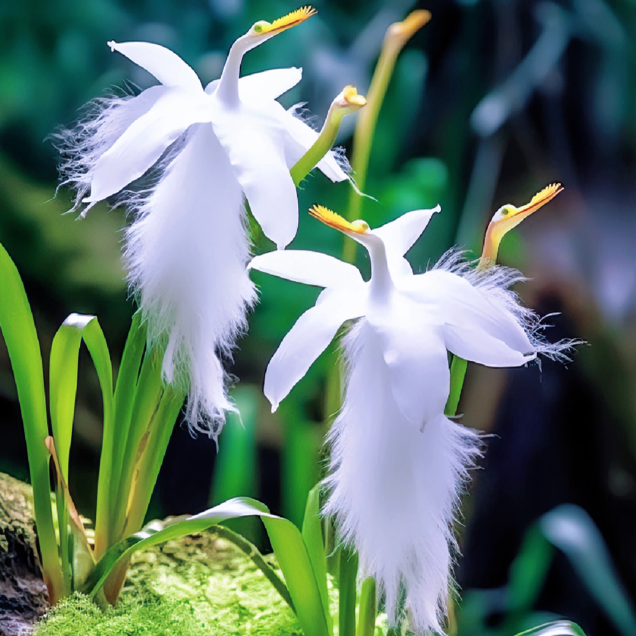 White Egret Orchid (Habenaria Radiata) pigeon Flower Seeds