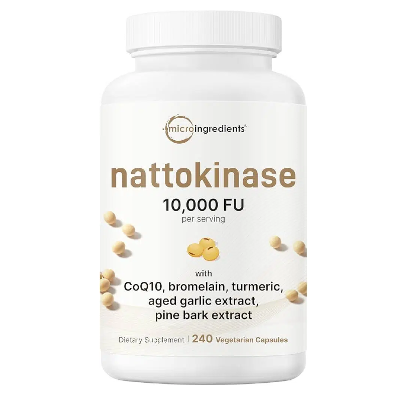 Nattokinase 10,000 FU Per Serving, 240 Veggie Capsules