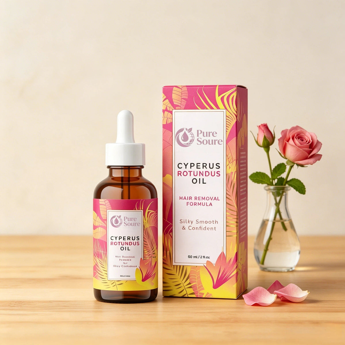 Cyperus Rotundus Oil for Natural Hair Reduction