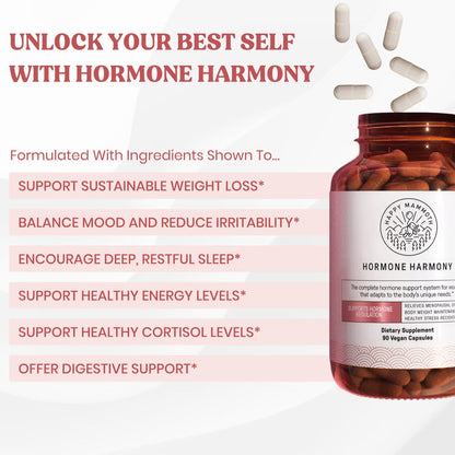 Happy Mammoth Hormone Harmony Natural Hormonal Support for Women 90 Capsules