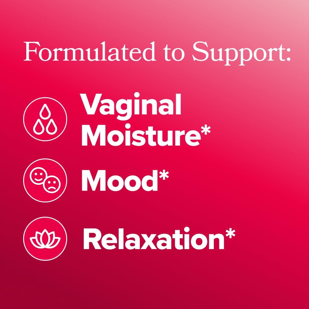 URO Vaginal Moisture& Mood Capsules ， Support Vaginal Moisture, Mood & Relaxation  -30 Servings