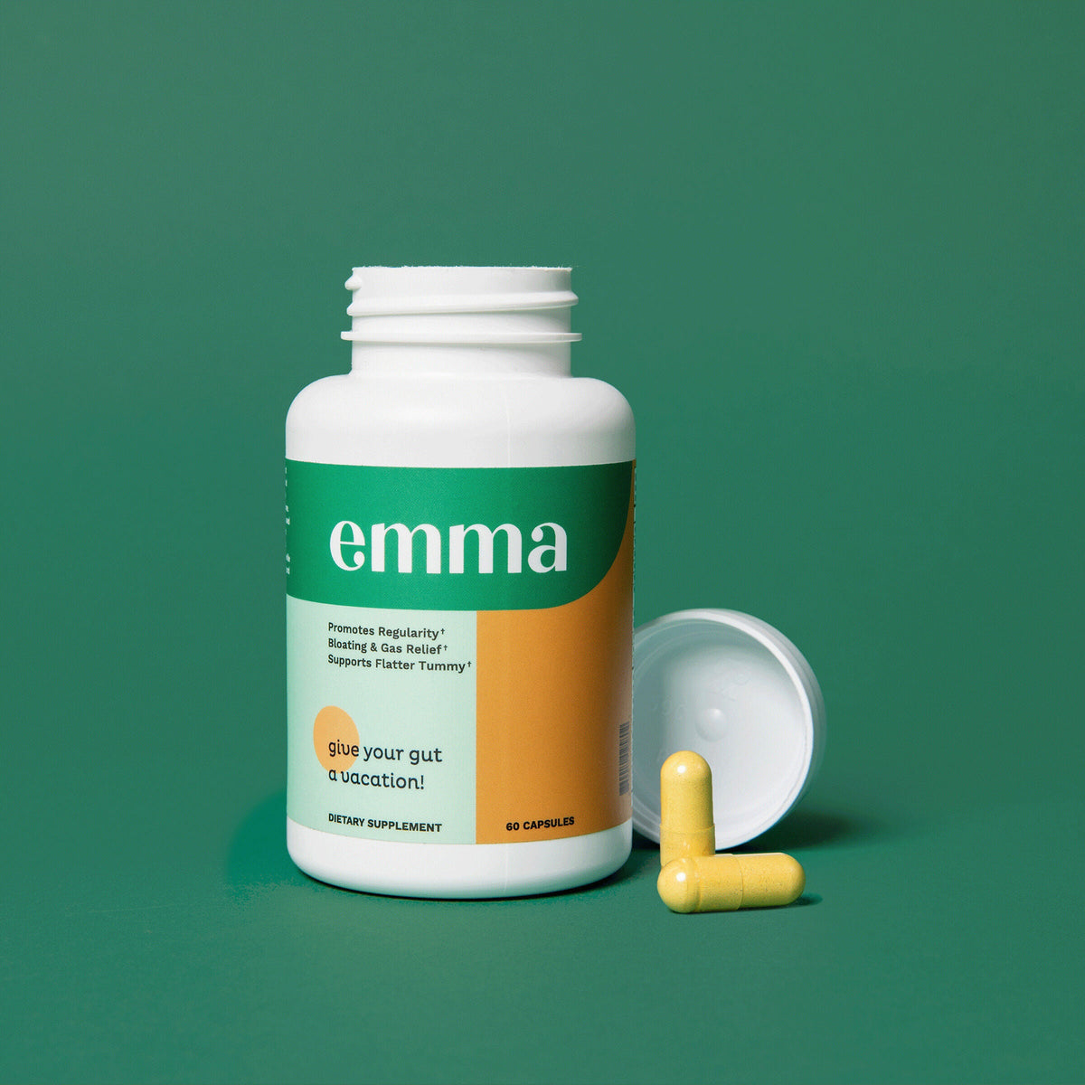 Emma Gut Health Supplement for Gas & Bloating Relief,Leaky Gut Repair,60 Capsule