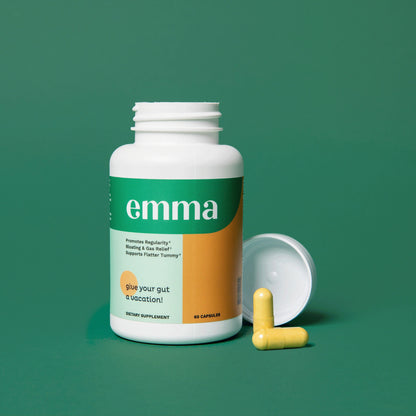 Emma Gut Health Supplement for Gas & Bloating Relief,Leaky Gut Repair,60 Capsule