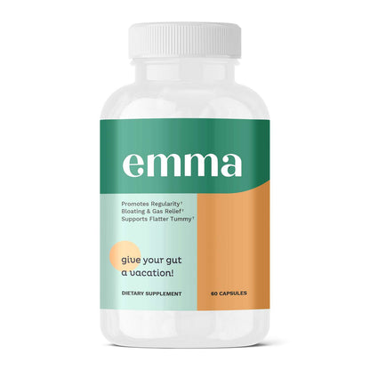 Emma Gut Health Supplement for Gas & Bloating Relief,Leaky Gut Repair,60 Capsule