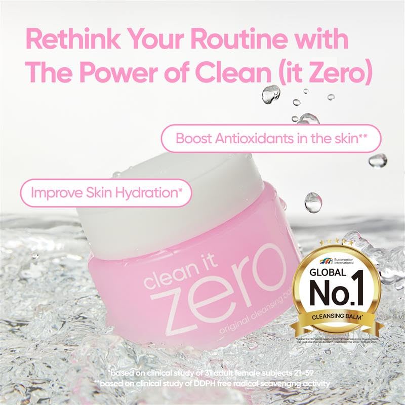 BANILA CO Clean It Zero Cleansing Balm | Korean Makeup Remover & Face Cleanser | Vegan Formula with Acerola Berry & Vitamin C – 100ml