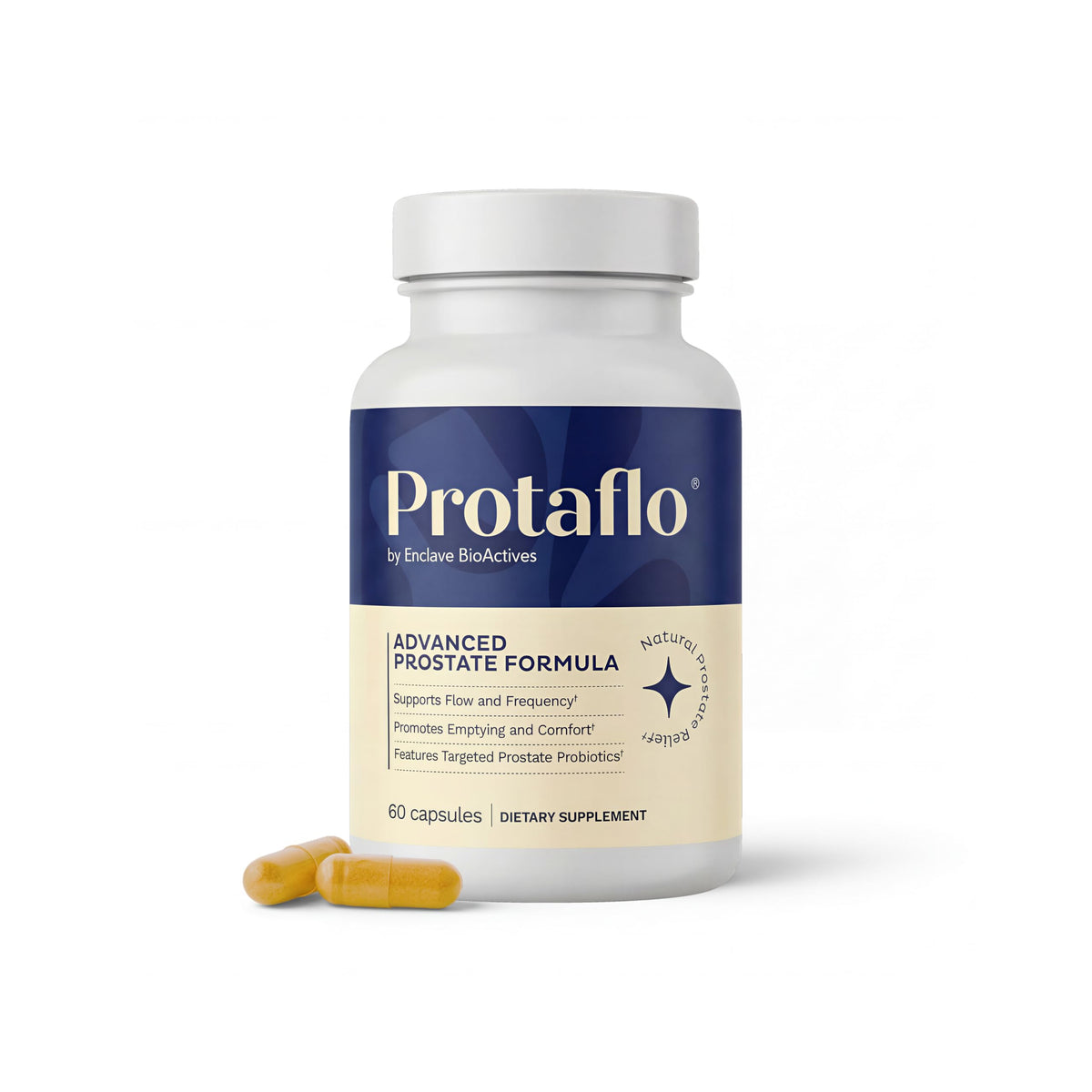 Prostate Support for Men, Urinary Flow & Bladder Care, 60 Capsules | With probiotics, turmeric, lycopene, pumpkin seed, vitamin D3 & K2, zinc & selenium.