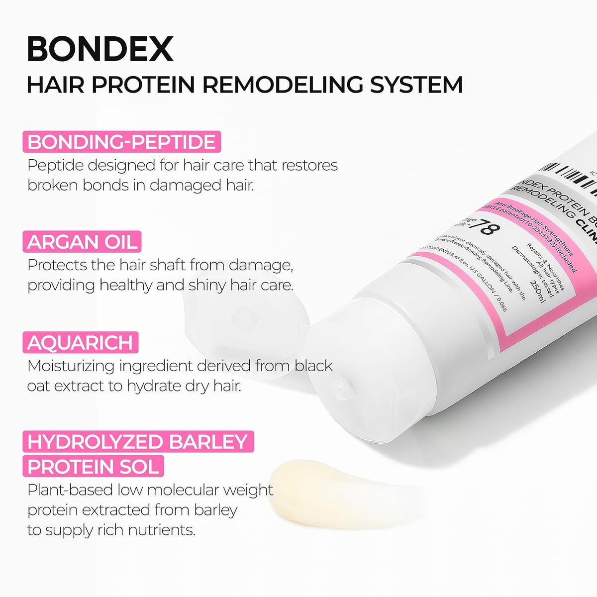 Remodeling Salon Bonding Treatment | Deep Repair for Bleached & Damaged Hair with Bonding Peptides + Argan Oil