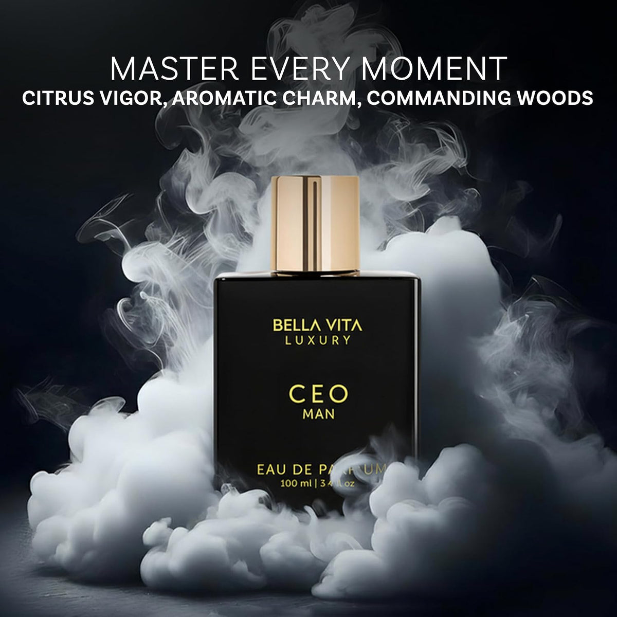 CEO MAN Eau de Parfum | 100 ml (3.4 fl.oz.) | Perfume for Men | Mandarin, Lemon, Lavender, and Vetiver Notes | Long Lasting Men's Fragrance