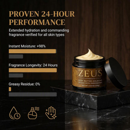 Zeus Body Butter Cologne for Men, Moisturizing Body Butter - 100g