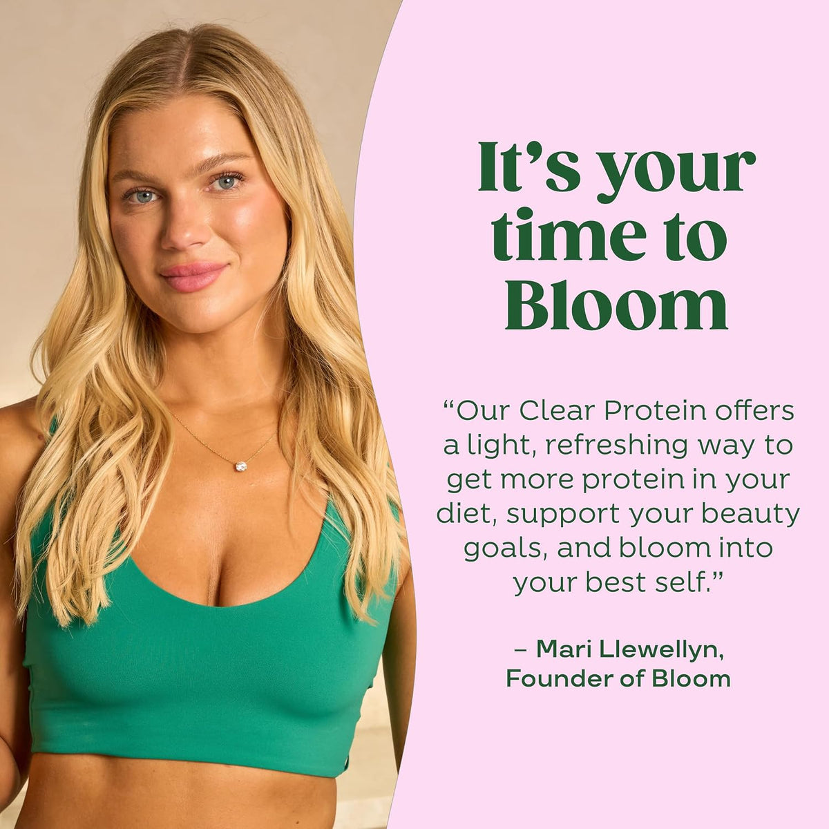 Bloom Nutrition Clear Whey Protein, Strawberry Watermelon, 10 Servings