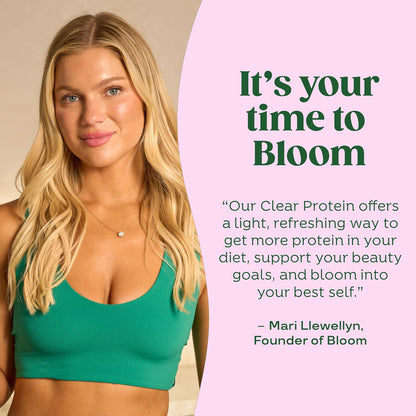Bloom Nutrition Clear Whey Protein, Strawberry Watermelon, 10 Servings