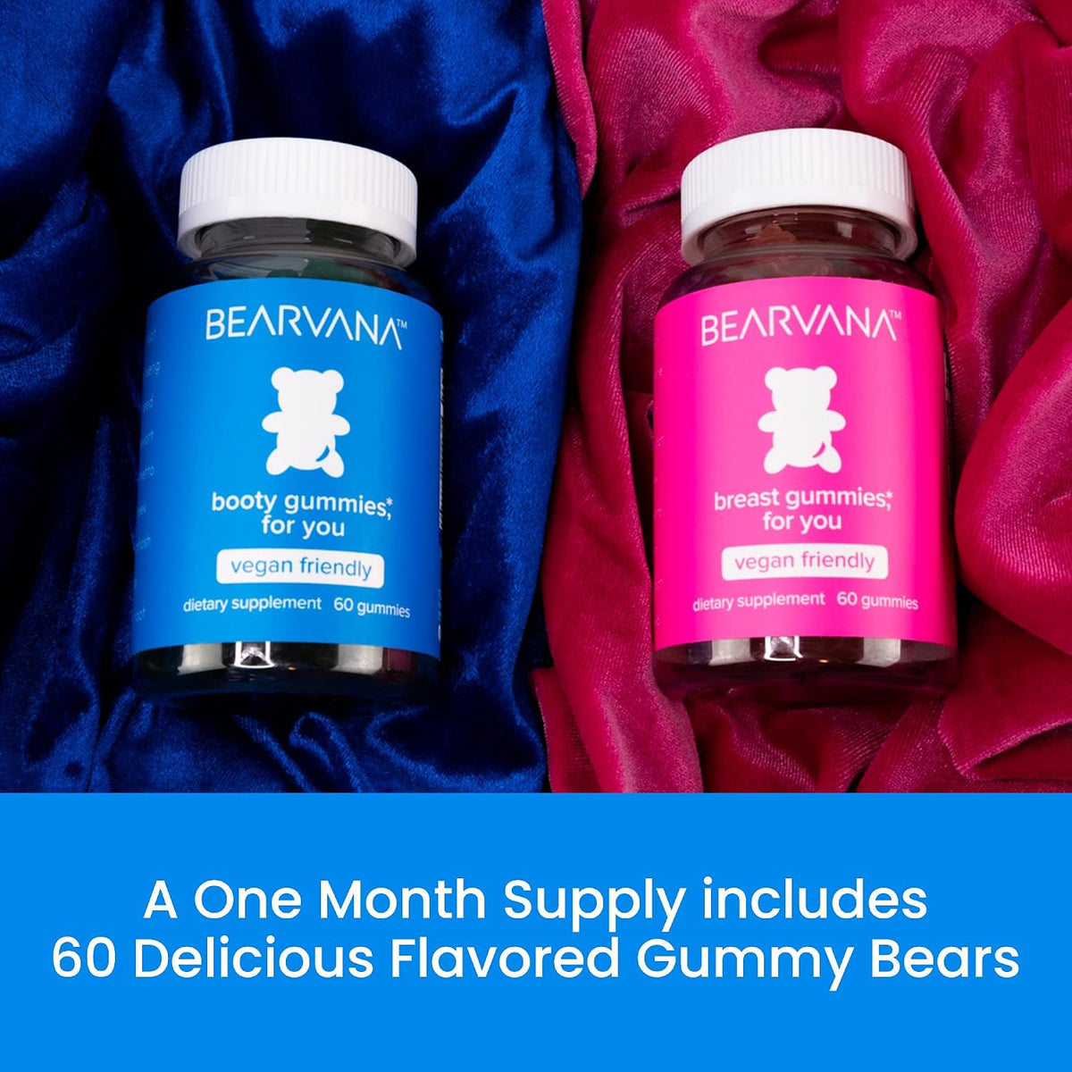 BEARVANA Top & Peach Support Women's Multivitamin Gummies, 120 CT(Berry)