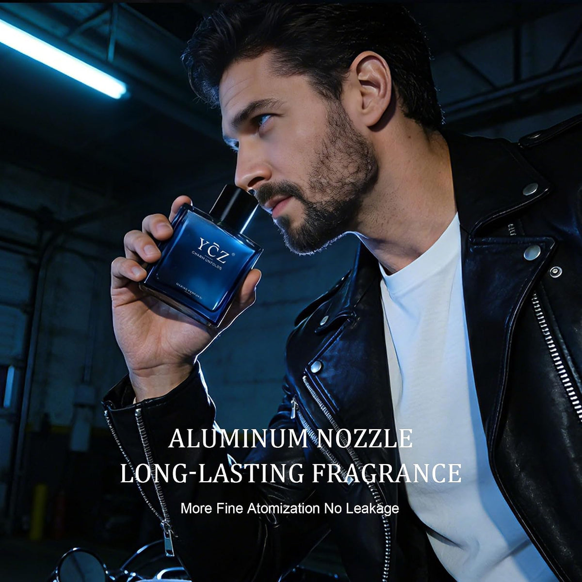 2PC Midnight Marine Cologne for Men, Marine Woody Eau de Parfum, 1.7 Fl Oz