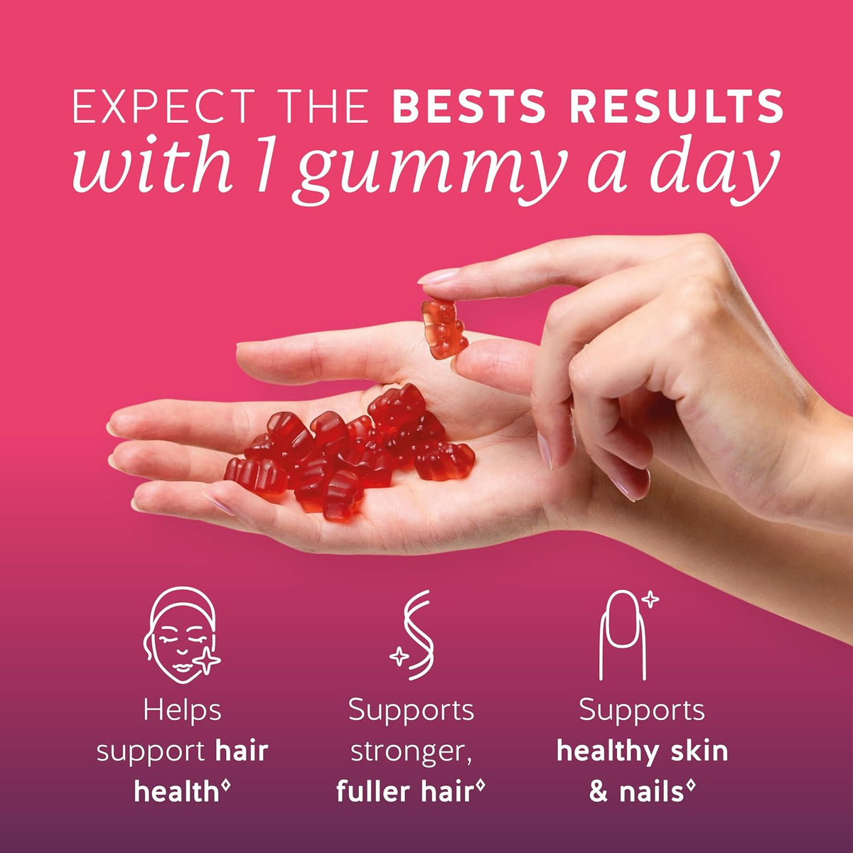 Bears with Benefits Biotin 5,000 mcg Hair Growth Gummies (30 GUMMIES)