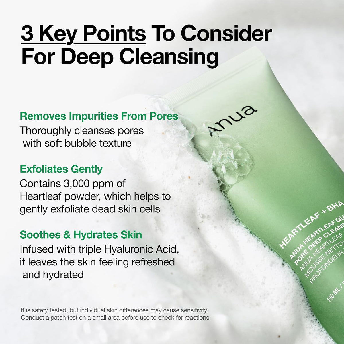 2PCS Heartleaf Quercetinol Pore Deep Cleansing Foam, 5.07 fl.oz | Face wash for Pore Refining Cleanser, Hydrating Daily Cleanser For Double Cleansing, Gentle Foaming with BHA