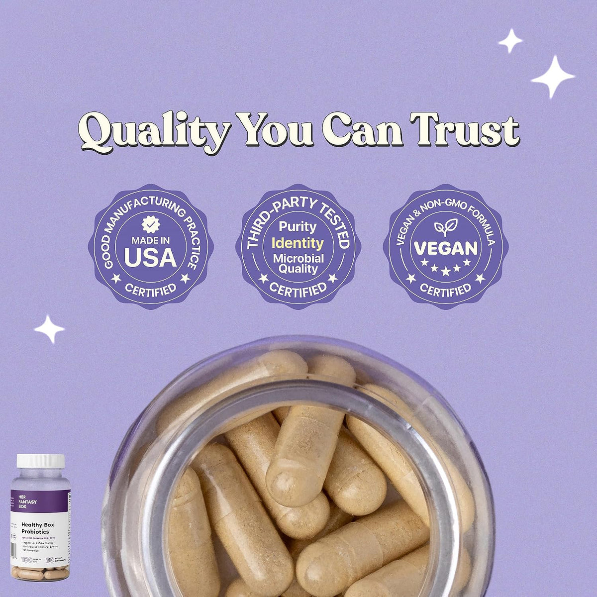 Her Fantasy Box Probiotics For Odor Control, Hormone Balance & V Health-CWTI