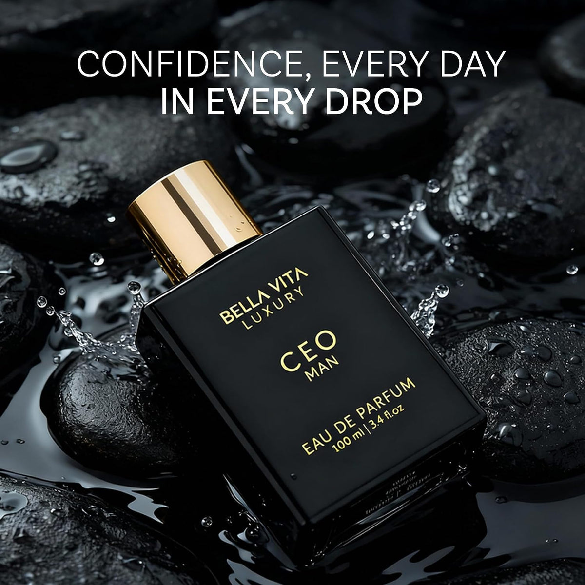 CEO MAN Eau de Parfum | 100 ml (3.4 fl.oz.) | Perfume for Men | Mandarin, Lemon, Lavender, and Vetiver Notes | Long Lasting Men's Fragrance