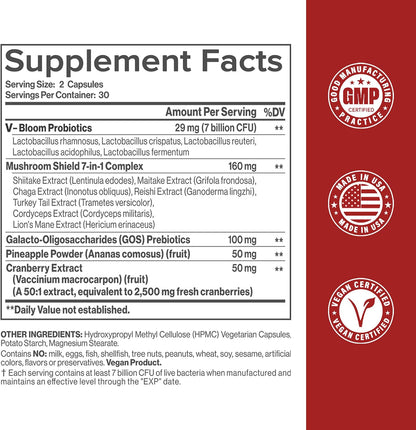 HerAure Vaginal Probiotics for Women, pH Balance & Yeast Balance, 60ct