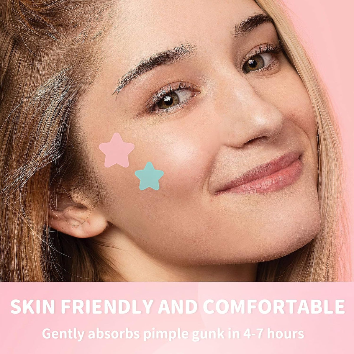Pimple Patches for Face, Hydrocolloid Acne Patches, Cute Star Stickers  for Covering Zits and Blemishes (200 Count)