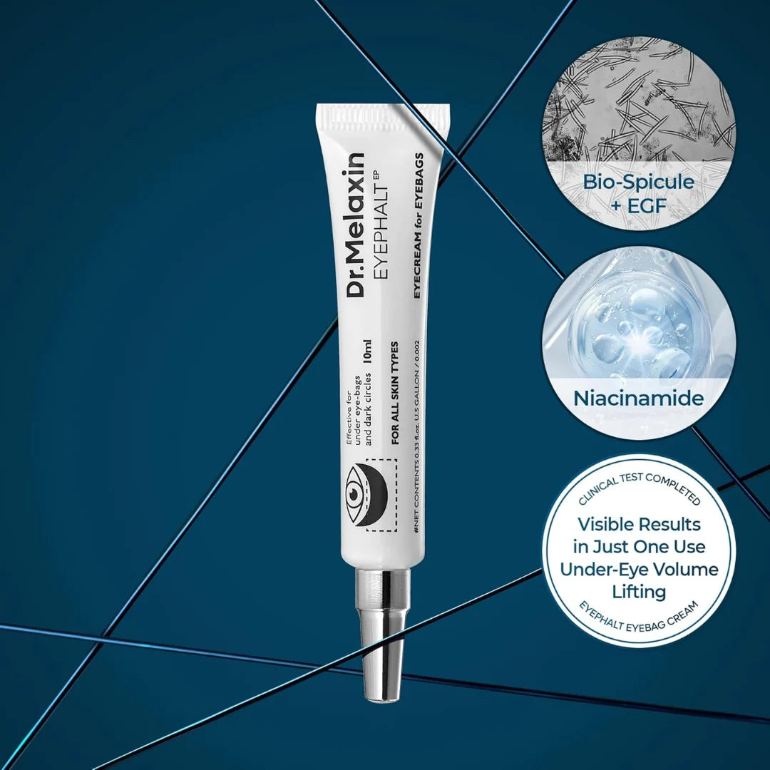 Niacinamide Eyephalt Under Eye Cream for Dark Circles and Puffiness, Eye Cream for Bags Under Eyes ,Depuffing Eye Bag Lifting Treatment, Korean Skin Care, 0.33 fl oz