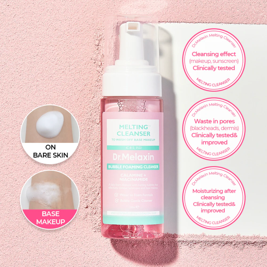 Melting Cleanser - Hypoallergenic Makeup remover with Quick Bubble, Deep Pore Cleansing for all skin type, 150ml