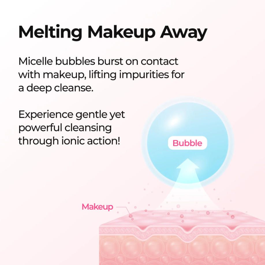 Melting Cleanser - Hypoallergenic Makeup remover with Quick Bubble, Deep Pore Cleansing for all skin type, 150ml