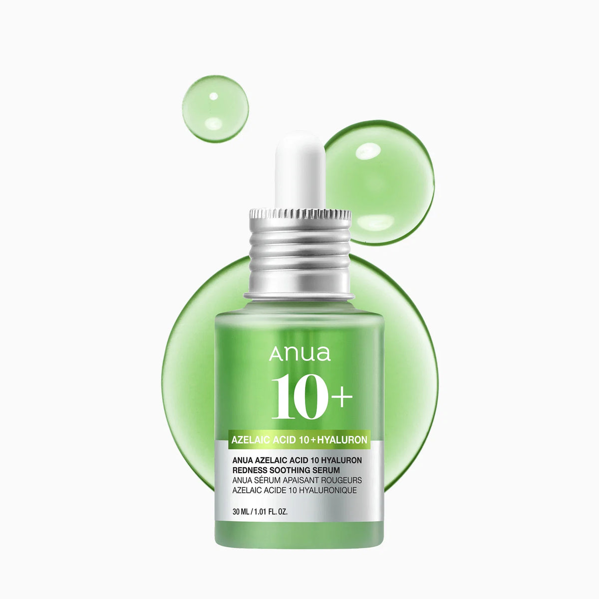 Azelaic Acid 10 Hyaluron Redness Soothing Serum, 1.01 fl oz | Facial Serum for Blemish-Prone & Oily-Prone Skin, Lightweight & Hydrating Blemish Care, Hyaluronic Acid
