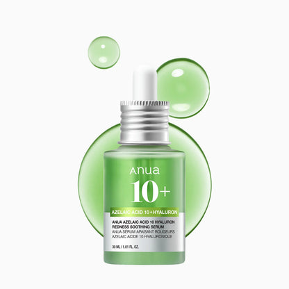 Azelaic Acid 10 Hyaluron Redness Soothing Serum, 1.01 fl oz | Facial Serum for Blemish-Prone & Oily-Prone Skin, Lightweight & Hydrating Blemish Care, Hyaluronic Acid