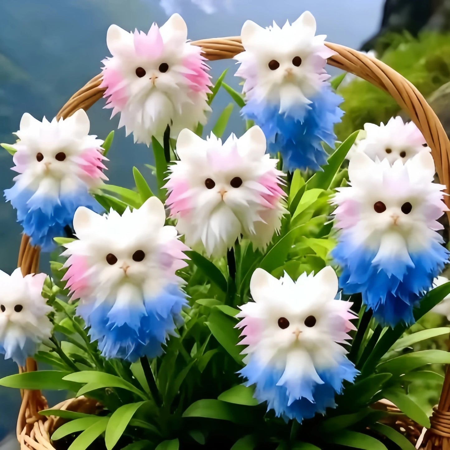 Cat's Eye Dazzle Colorful flowers